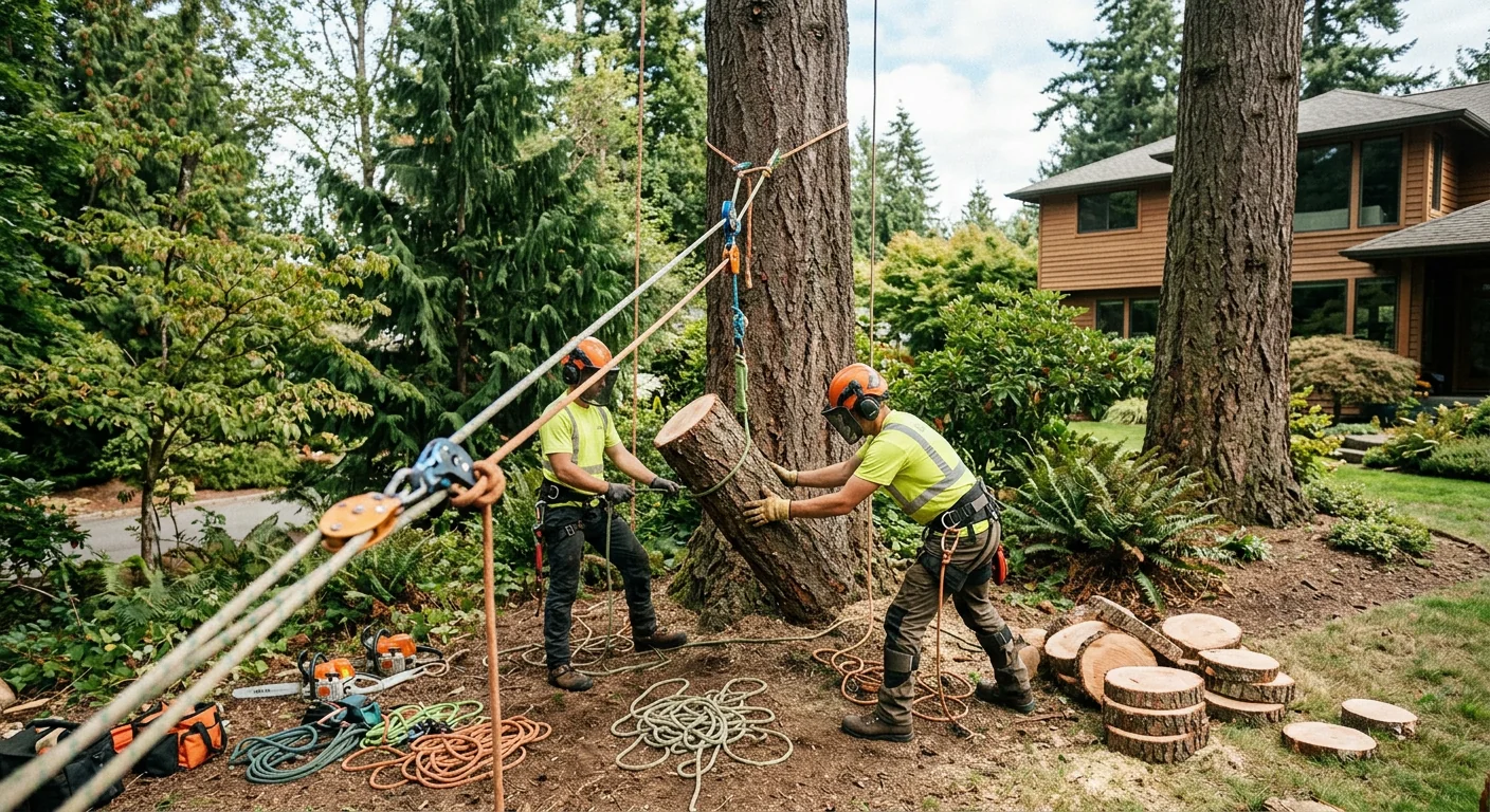 Finished Tree Service system setup by Sammamish Tree Service