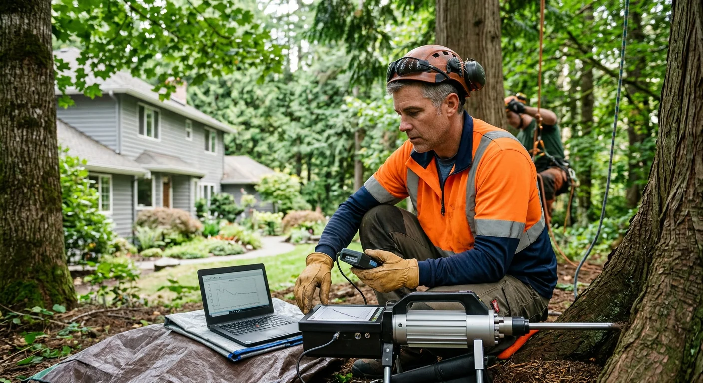 Sammamish Tree Service technician testing system performance