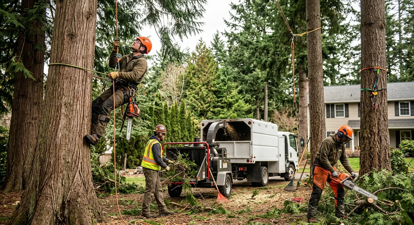 Service coverage map showing tree service areas across Sammamish neighborhoods